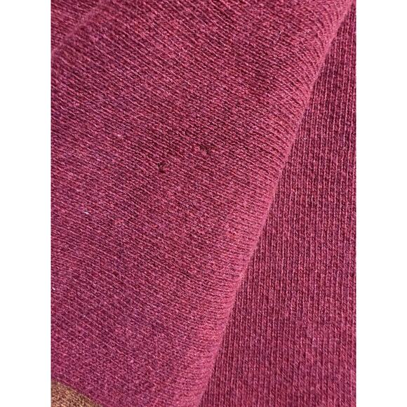 Pine Cone Hill Lambswool Throw Blanket Knit Bordered Quilt Purple Brown Luxury - Picture 14 of 14